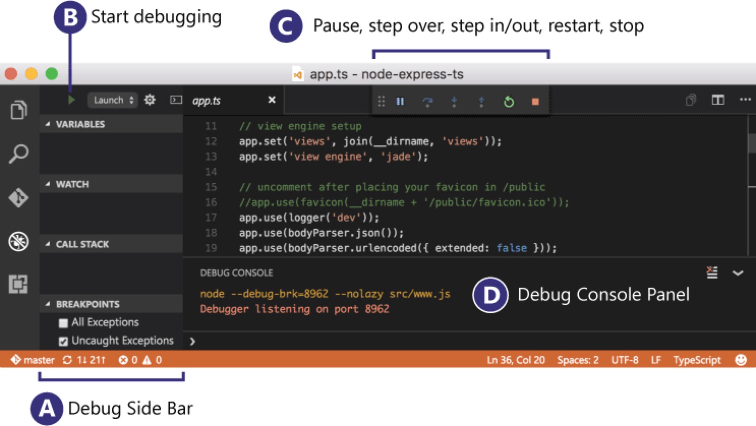 Visual Studio Code 代码调试
