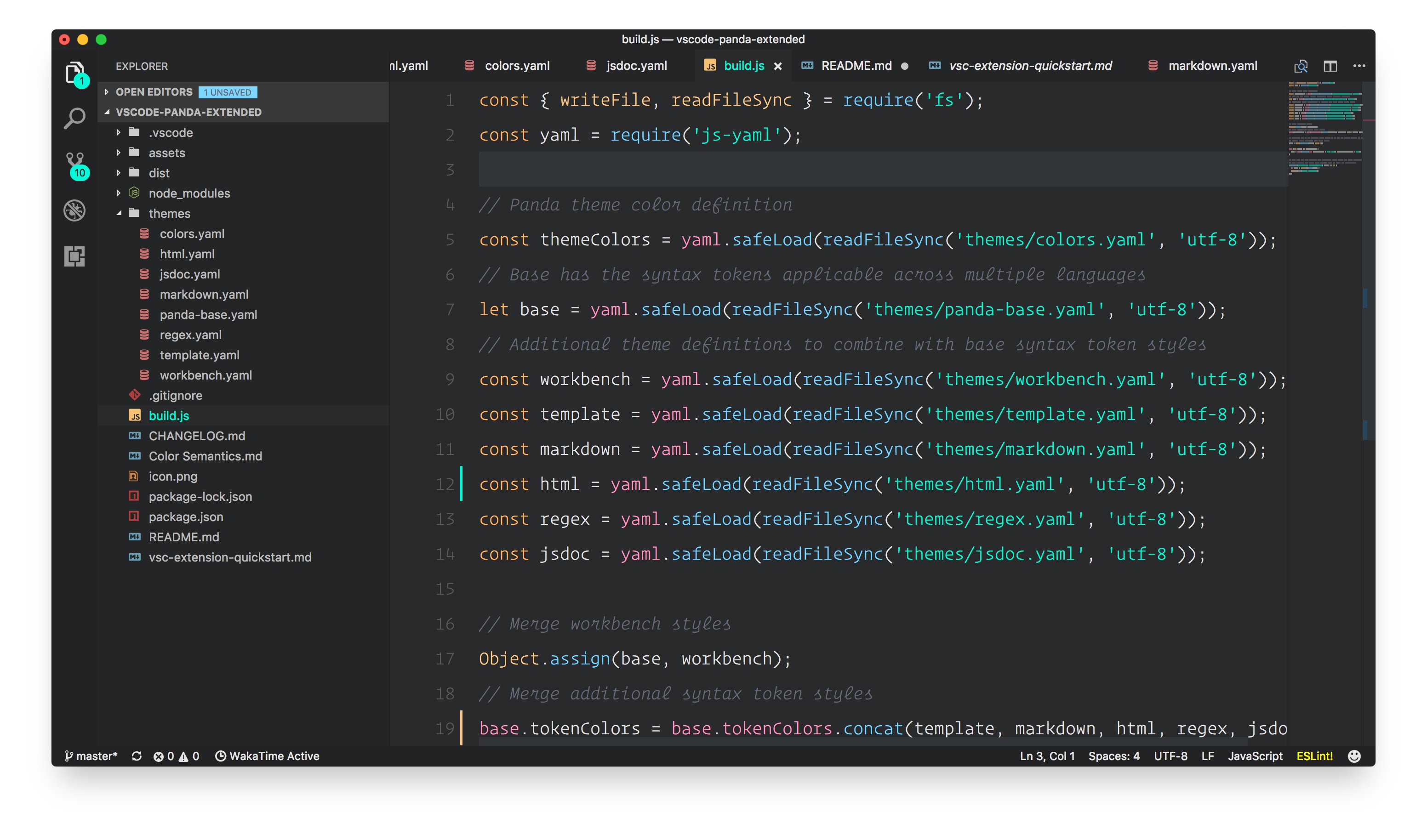 Panda VS Code 主题