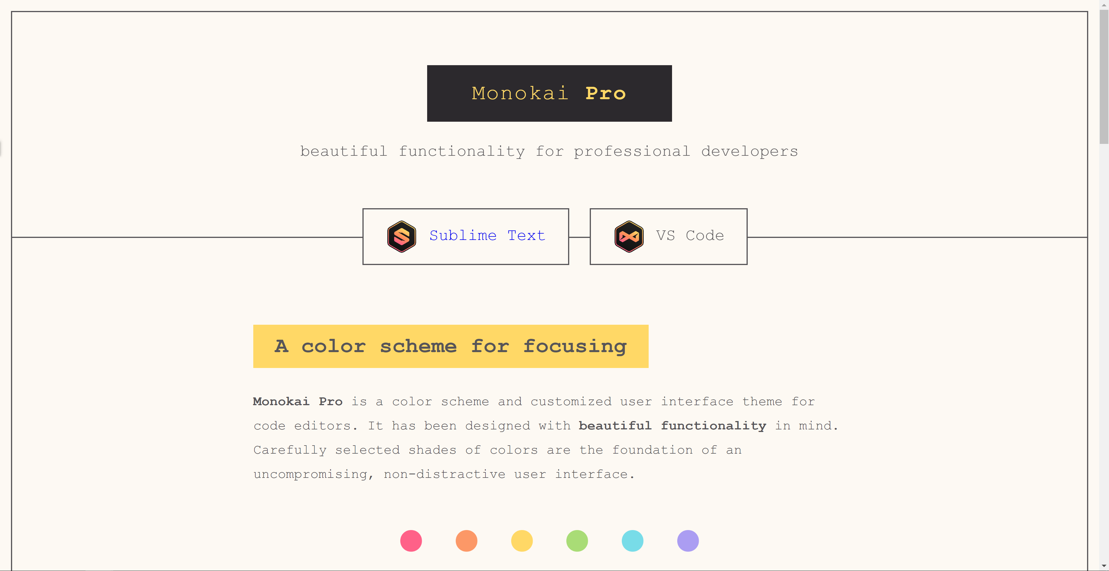 Monokai Pro VS Code 主题