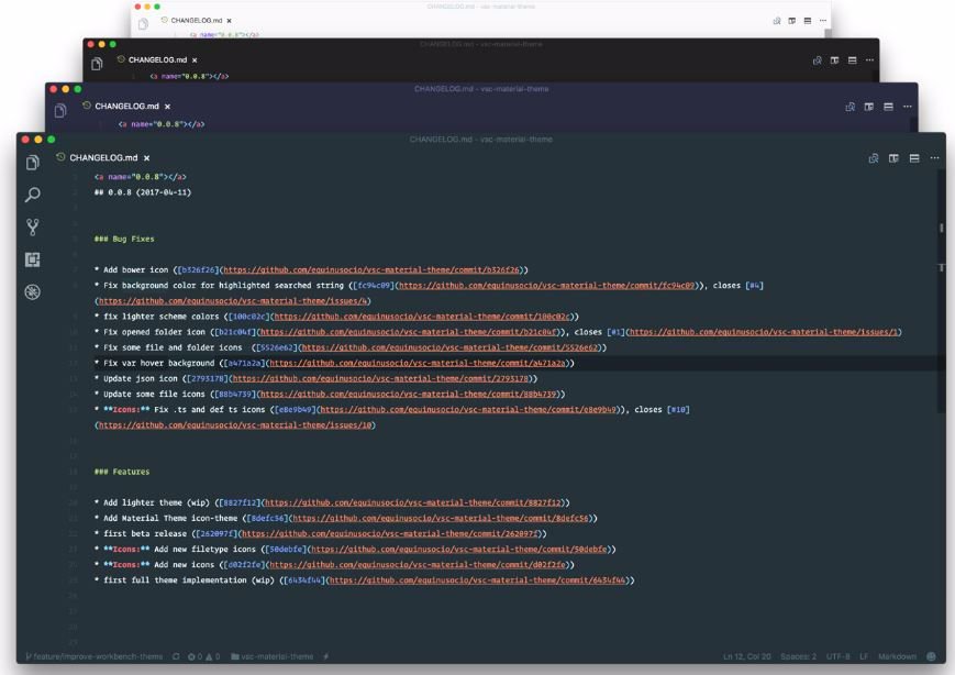 Material Theme VS Code 主题