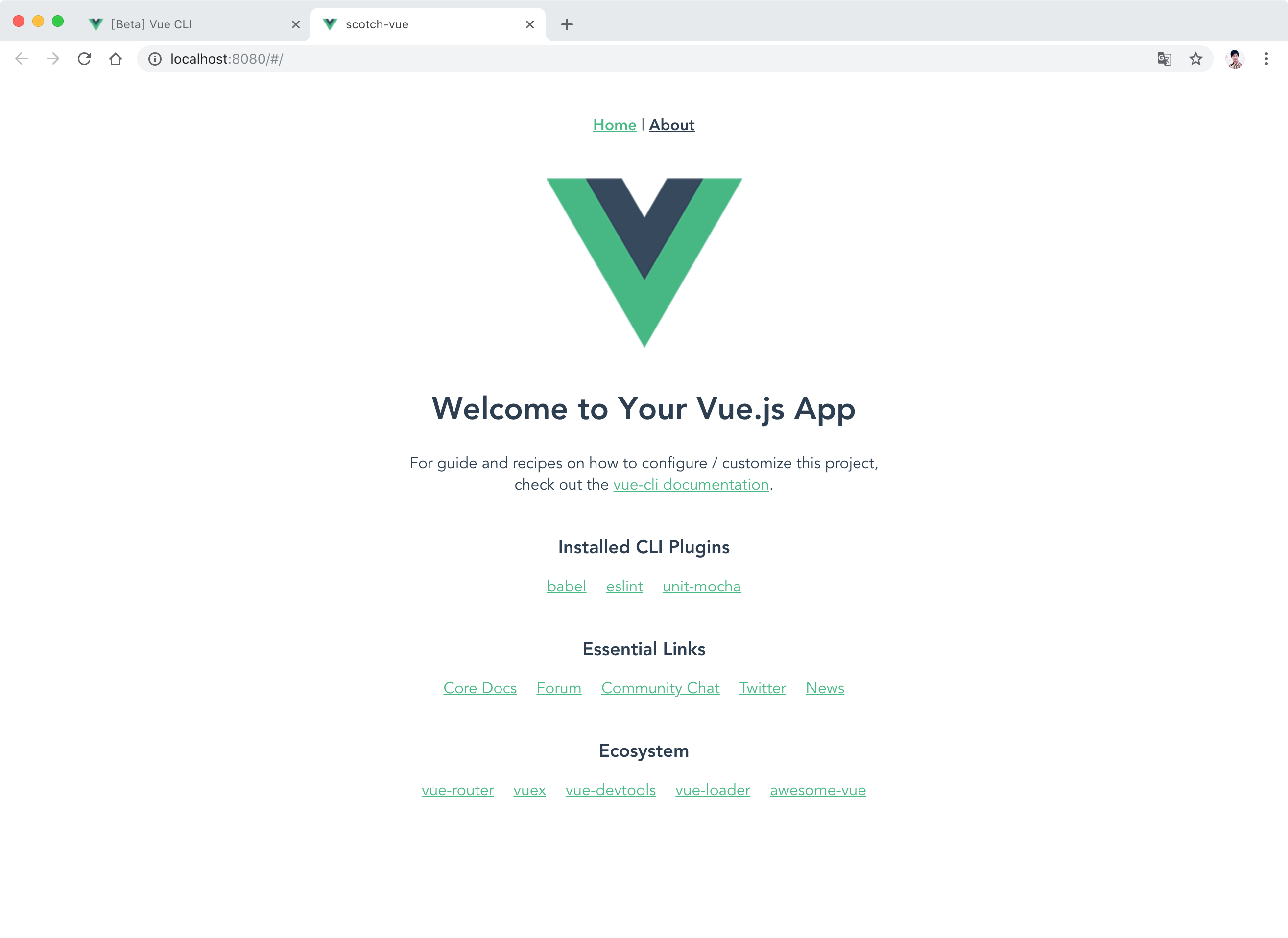 Vue CLI GUI