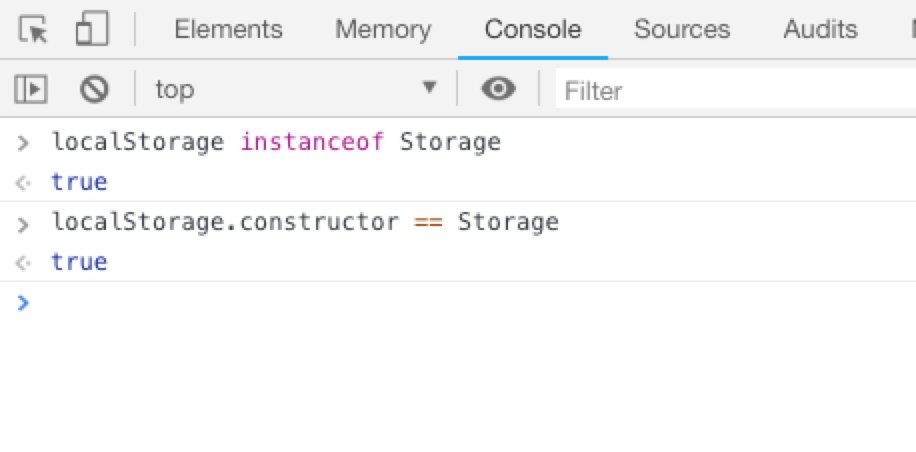 localStorage 是 Storage 对象的实例对象
