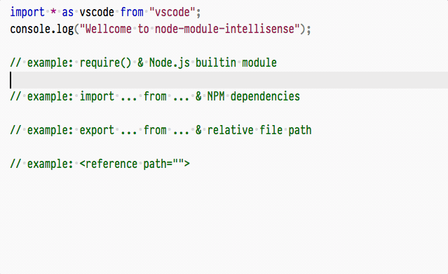 Node.js Modules 自动补全