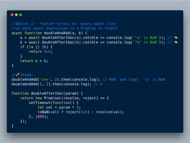 ECMAScript 2017?—?await 表达式使用 try catch