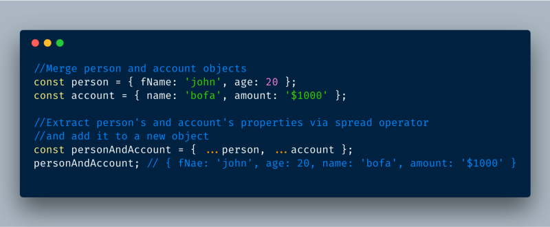 ECMAScript 2018?—?通过展开（spread）运算符进行对象重构