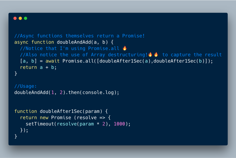 ECMAScript 2017 (ES 8)?—?使用 Promise.all 并行调用 async/await