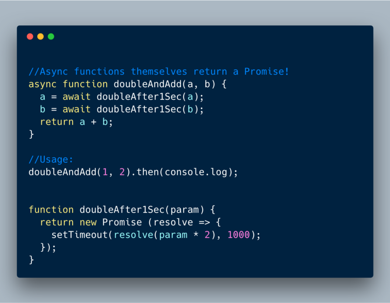 ECMAScript 2017 (ES 8)?—?Async Await 本身返回 Promise