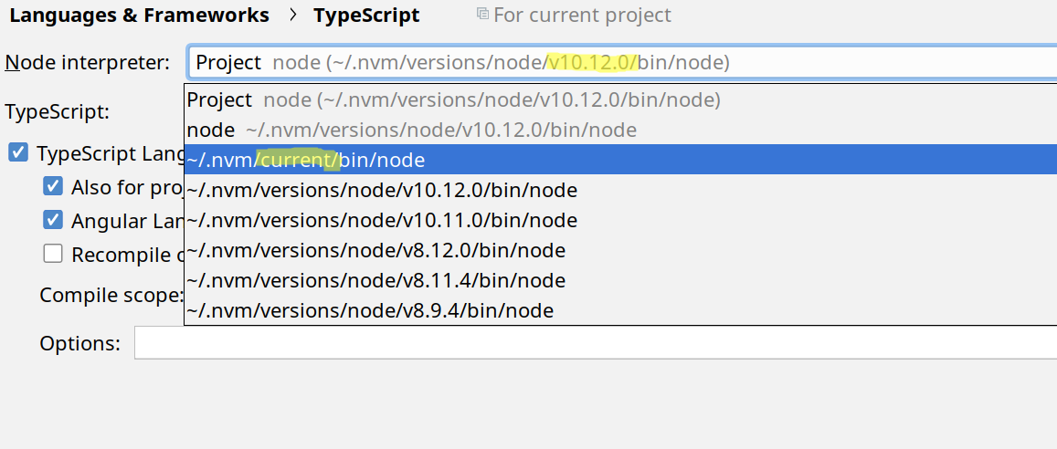 Node path(路径) 与版本有关
