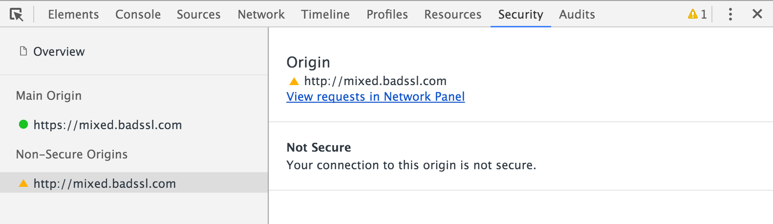 origin details, non-secure