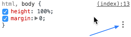 three-dots icon in rule set